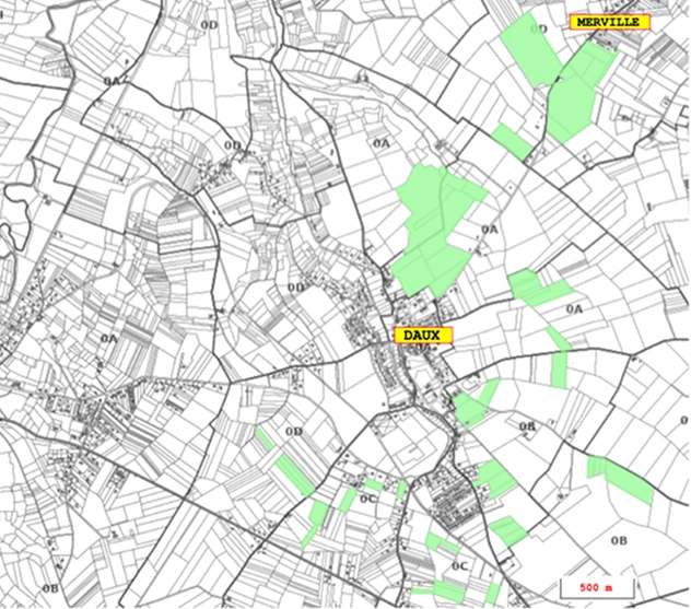 Parcelle de Daux et de Merville